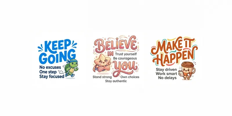 Cute Chibi Quote Tshirt Designs generated by undefined