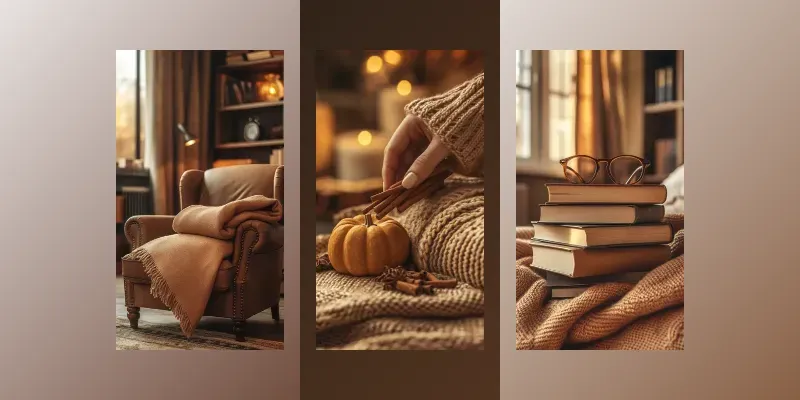 Autumn Vibes Pinterest Photos generated by undefined