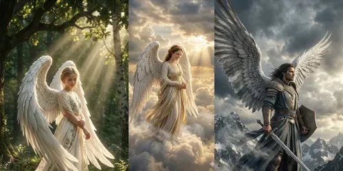 Cinematic Angel Portrait Packs generated by gemini-image