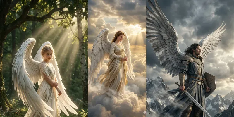 Cinematic Angel Portrait Packs generated by undefined