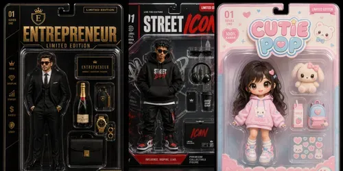 Collectible Toy Packaging Generator generated by chatgpt-image