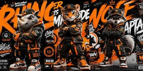 Street Mascot Poster Packs generated by chatgpt-image