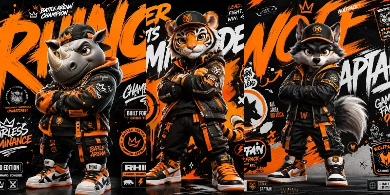 Street Mascot Poster Packs generated by undefined