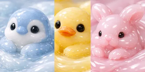 ASMR Slime Animal Macro Graphics generated by chatgpt-image