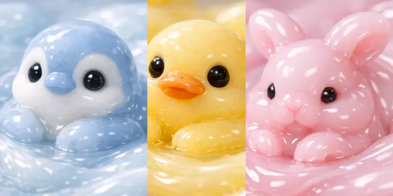 ASMR Slime Animal Macro Graphics generated by undefined