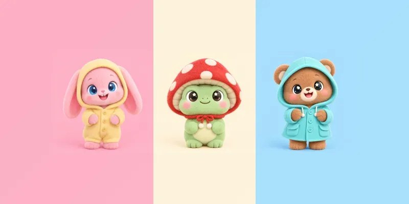 Fuzzy Plush 3D Character Avatars