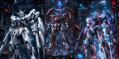 Cinematic Gundam Mecha Portraits generated by chatgpt-image