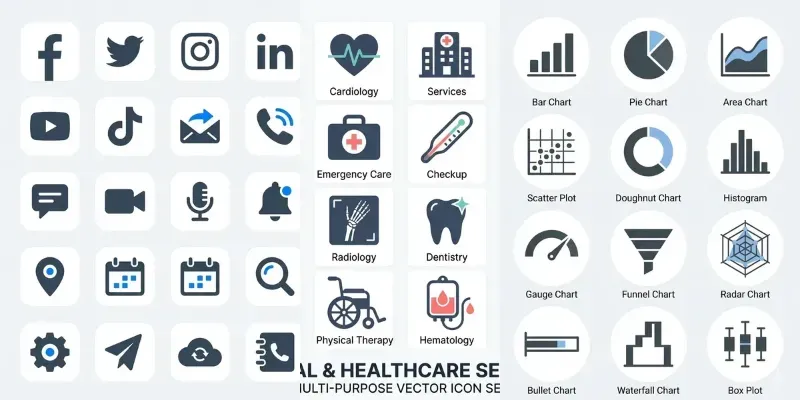 Minimal Multipurpose Icon Sets generated by undefined