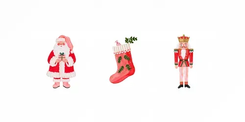 Whimsical Christmas Watercolor Cliparts generated by midjourney