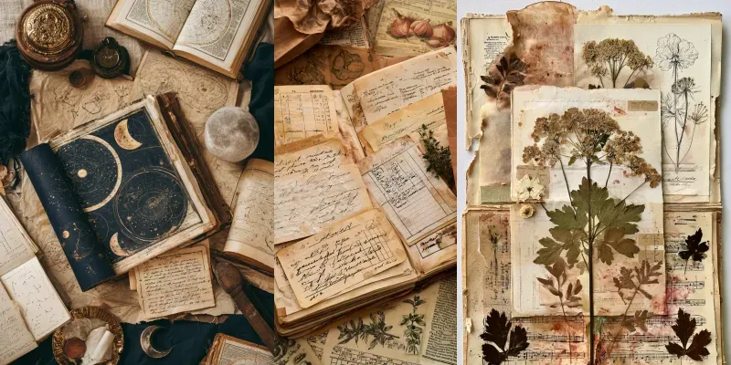 Vintage Junk Journal Art Generator