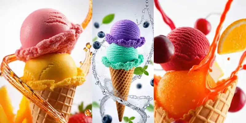 Luxury Ice Cream Splash 3D Videos generated by undefined