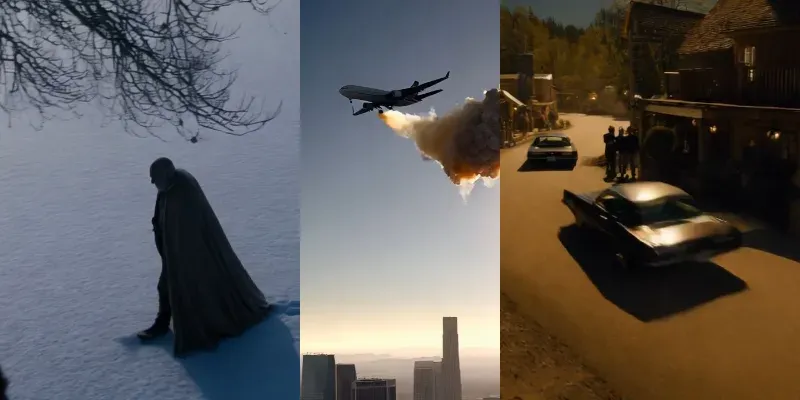 Dramatic Cinematic Action Film Shots generated by undefined