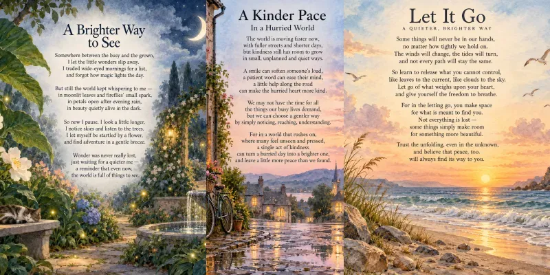 Watercolor Poetry Posters generated by undefined