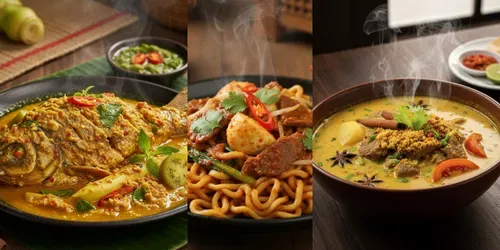 Sumatera Utara Dishes Stock Photos generated by gemini-image