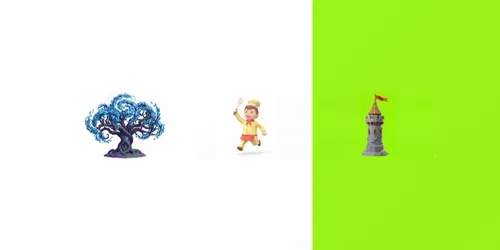 Low Poly Game Assets generated by gemini-image