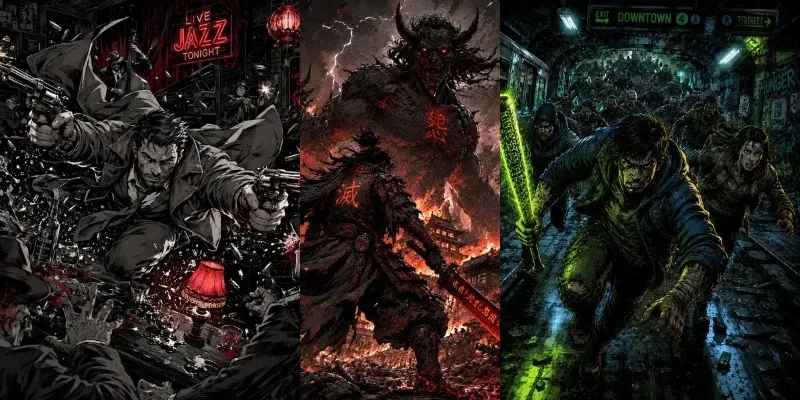 Cinematic Graphic Novel Art Generator generated by undefined
