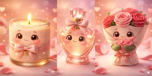 Valentine Product Love Characters generated by chatgpt-image