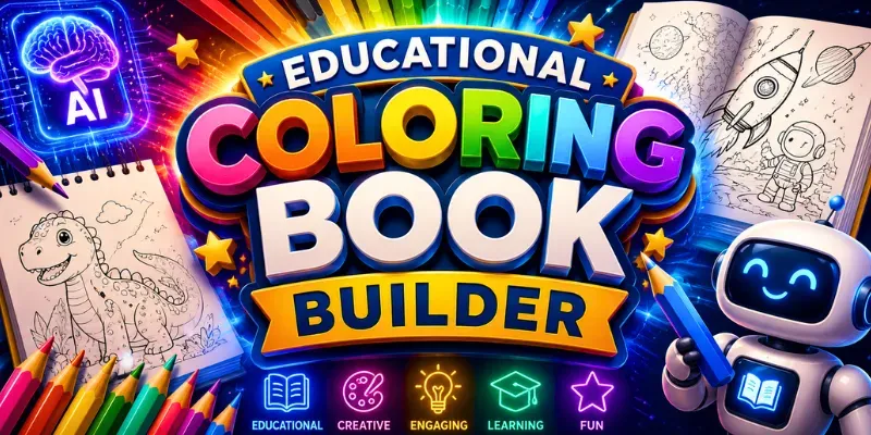 Educational Coloring Book Builder Agent generated by undefined
