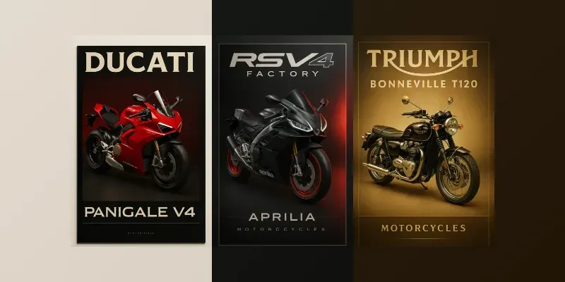 Motorcycle Posters generated by undefined