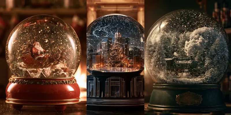 Christmas Snow Globe Generator