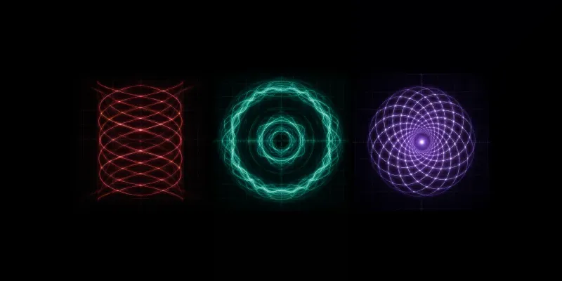Analog Oscilloscope Light Art generated by undefined