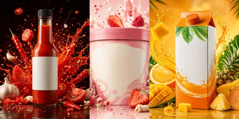 Food Product Packaging Hero Shots generated by undefined