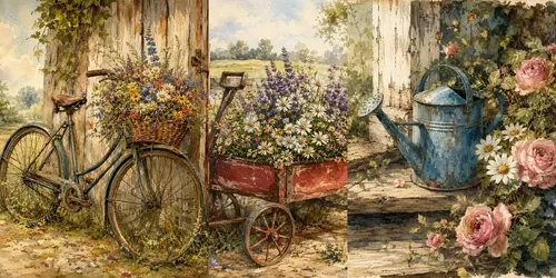Rustic Vintage Watercolor Collections generated by chatgpt-image