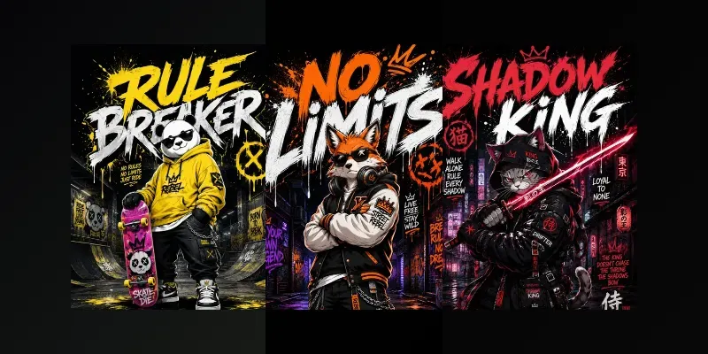 Urban Rebel Teddy Streetwear Prompt Pack generated by undefined