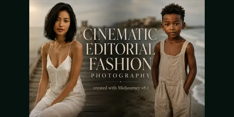 Free Cinematic Editorial Fashion Photos generated by undefined
