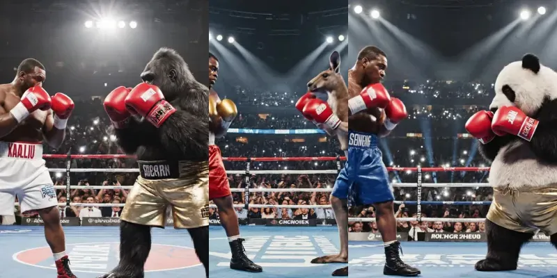 Hilarious Boxer Vs Animal Fights generated by undefined