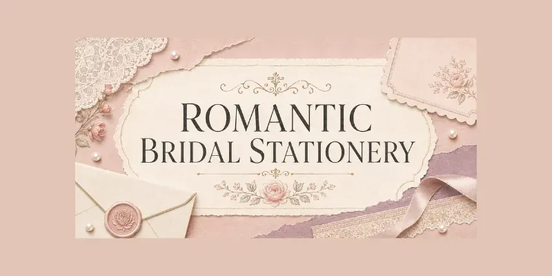 Romantic Bridal Stationeries generated by undefined