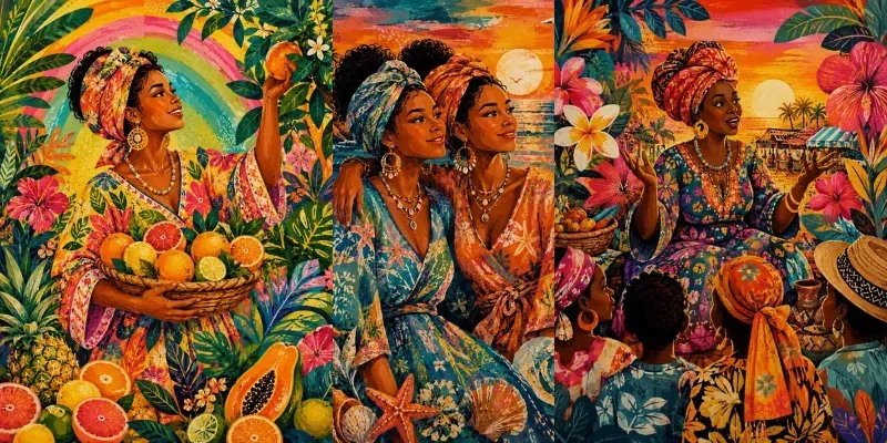 Vibrant African Cultural Paintings generated by undefined