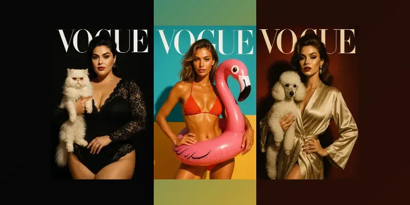 Vogue Style Pet Fashion Covers generated by undefined