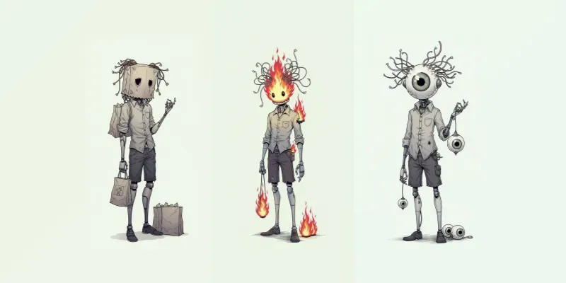 Whimsical Robot Art With Souls generated by undefined