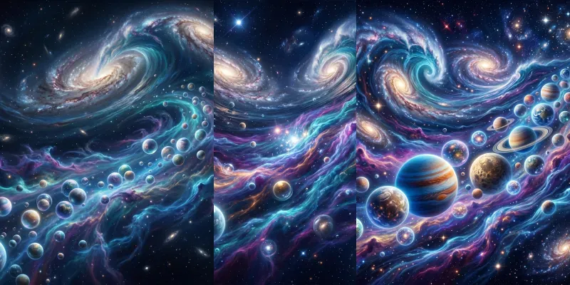 Galaxies Flowing Like Water generated by undefined