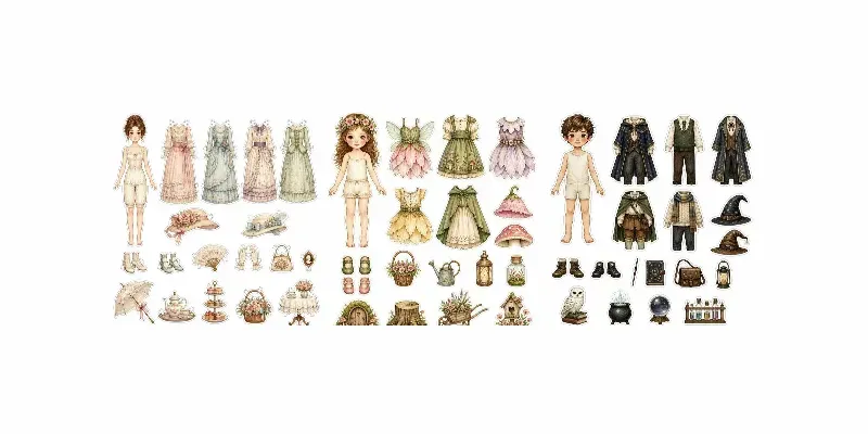 Storybook Dressup Fussy Cut Sheets generated by undefined