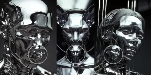 Chrome Entity Animation Systems Pro generated by grok-video