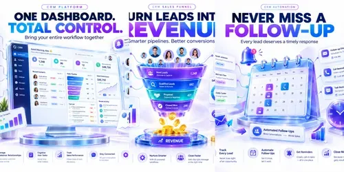 Crm Marketing 4 Creative Ad Concepts generated by chatgpt-image