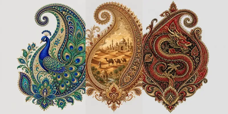 Luxury Paisley Ornament Collections generated by undefined