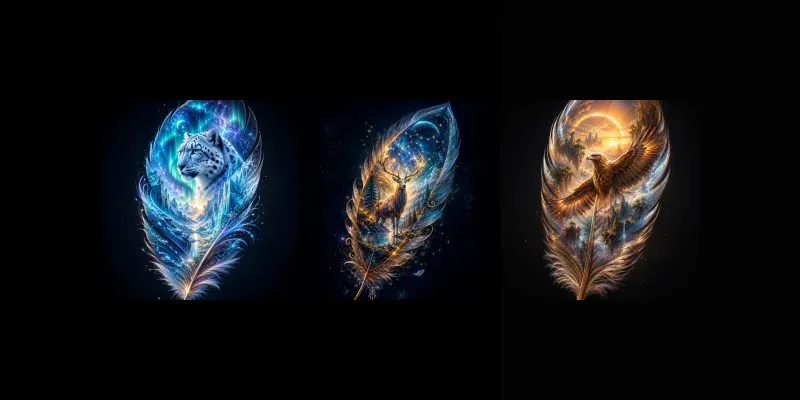 Mystic Feather Dreamscapes generated by undefined