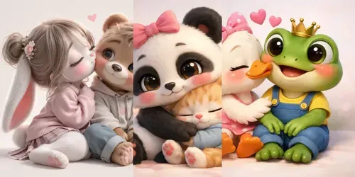 Cute Love Cartoons generated by chatgpt-image