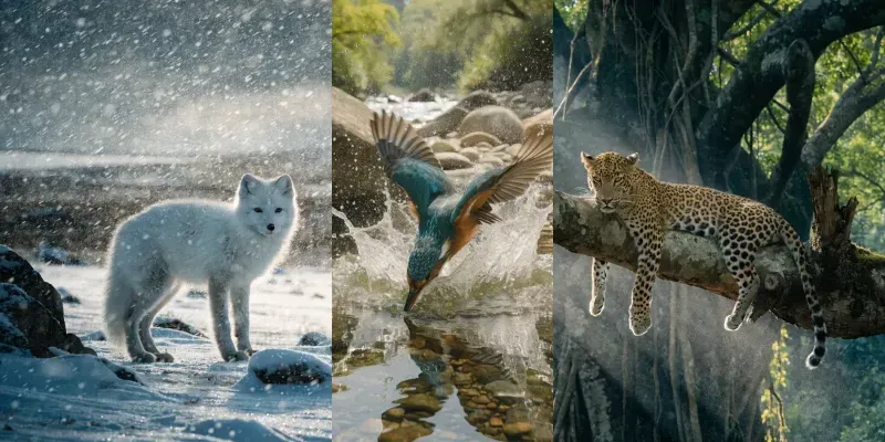 Hyper Realistic Wildlife Photography generated by undefined