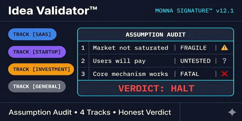 Idea Validator generated by undefined