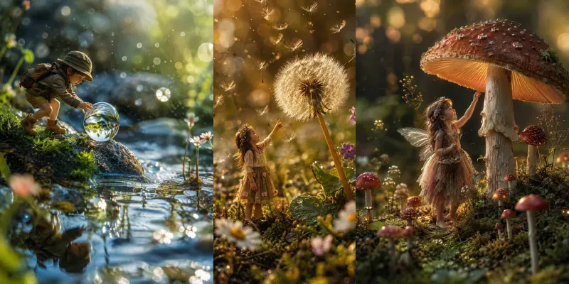 Surreal Miniature World Photography generated by undefined