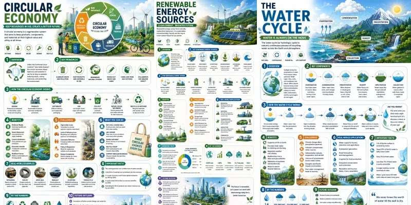 Editorial Infographic Posters generated by undefined