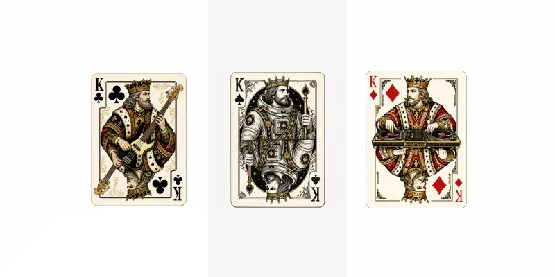 Vintage Royal Card Mashups generated by undefined
