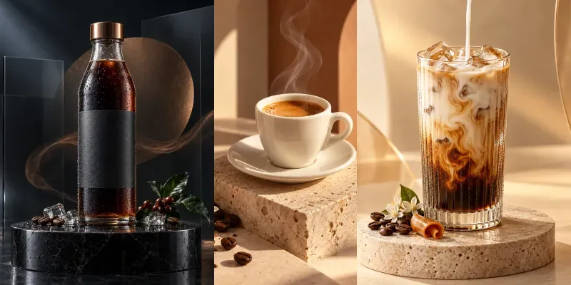 Luxury Coffee Campaign Photography generated by undefined
