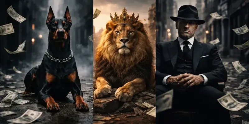 Cinematic Money Power Characters Packs generated by undefined