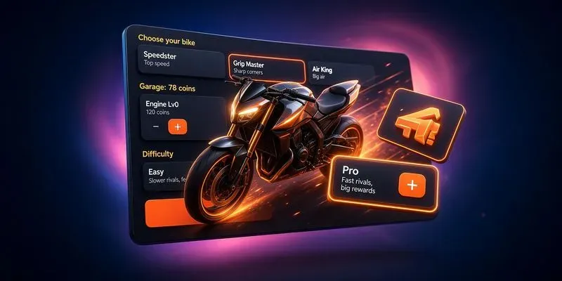 Moto Racing Game  Jumps Races