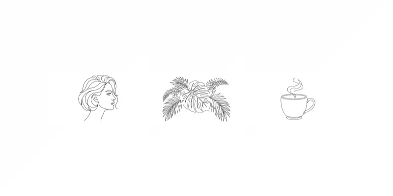 Minimalist Continuous Line Art Vectors generated by undefined